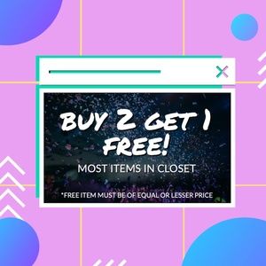 BUY 2 GET 1 FREE!!!